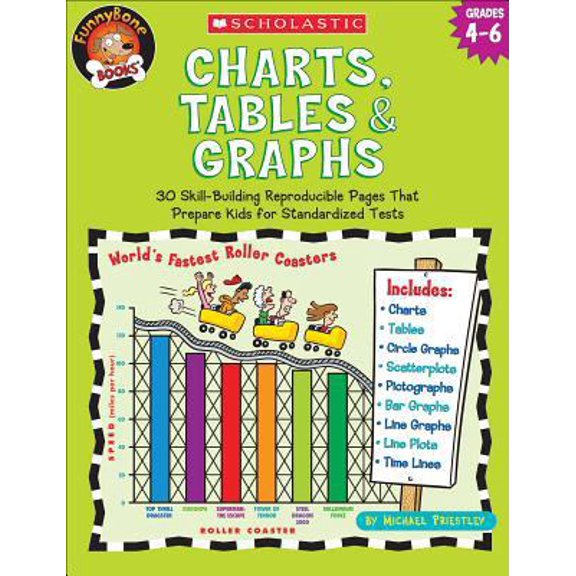 Pre-Owned Charts, Tables & Graphs, Grades 4-6 (Funnybone Books) (Paperback) 0439517753 9780439517751