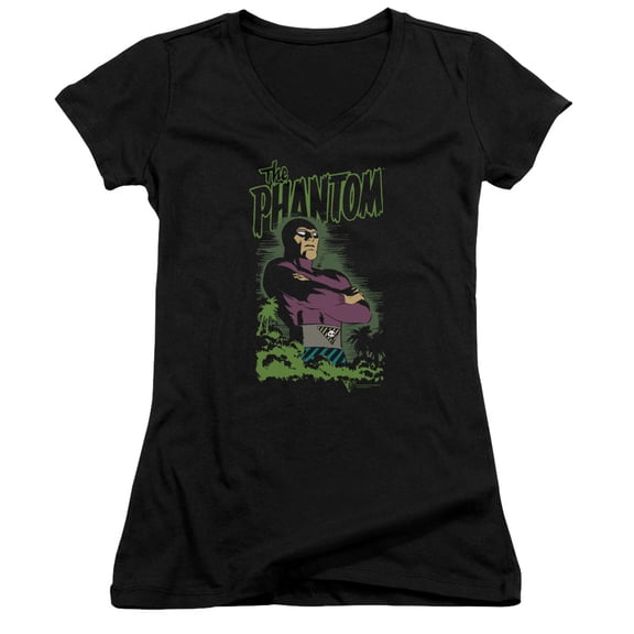 Phantom Jungle Protector Junior Women's T-Shirt V-Neck Black