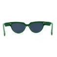 thumbnail image 4 of Womens Mod 20s Art Deco Cat Eye Horn Rim Plastic Sunglasses Green Black, 4 of 5