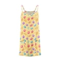 thumbnail image 4 of ATOGUTA Elegant Dresses for Girls Casual Summer Spaghetti Straps Easter Romper Dresses with Pockets for Kid Size 3T-10. Multicolor, 4 of 6