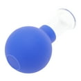 thumbnail image 4 of Unique Bargains 1 Pc Convenient Cupping Facial Tools for Beauty Parlor 0.53" Blue Silicone Glass, 4 of 5