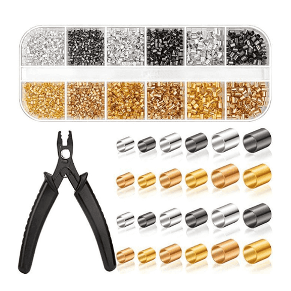 FACEGA Jewelry Pliers with 2200 Crimp Beads, Versatile Pliers for DIY Jewelry, Essential Jewelry Making Kit,Contains Jewelry Making Supplies