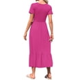 thumbnail image 6 of TARAINYA Summer Dresses for Women Casual Floral Dress Pocketed Flared Hem Midi Beach Sundress, 6 of 8