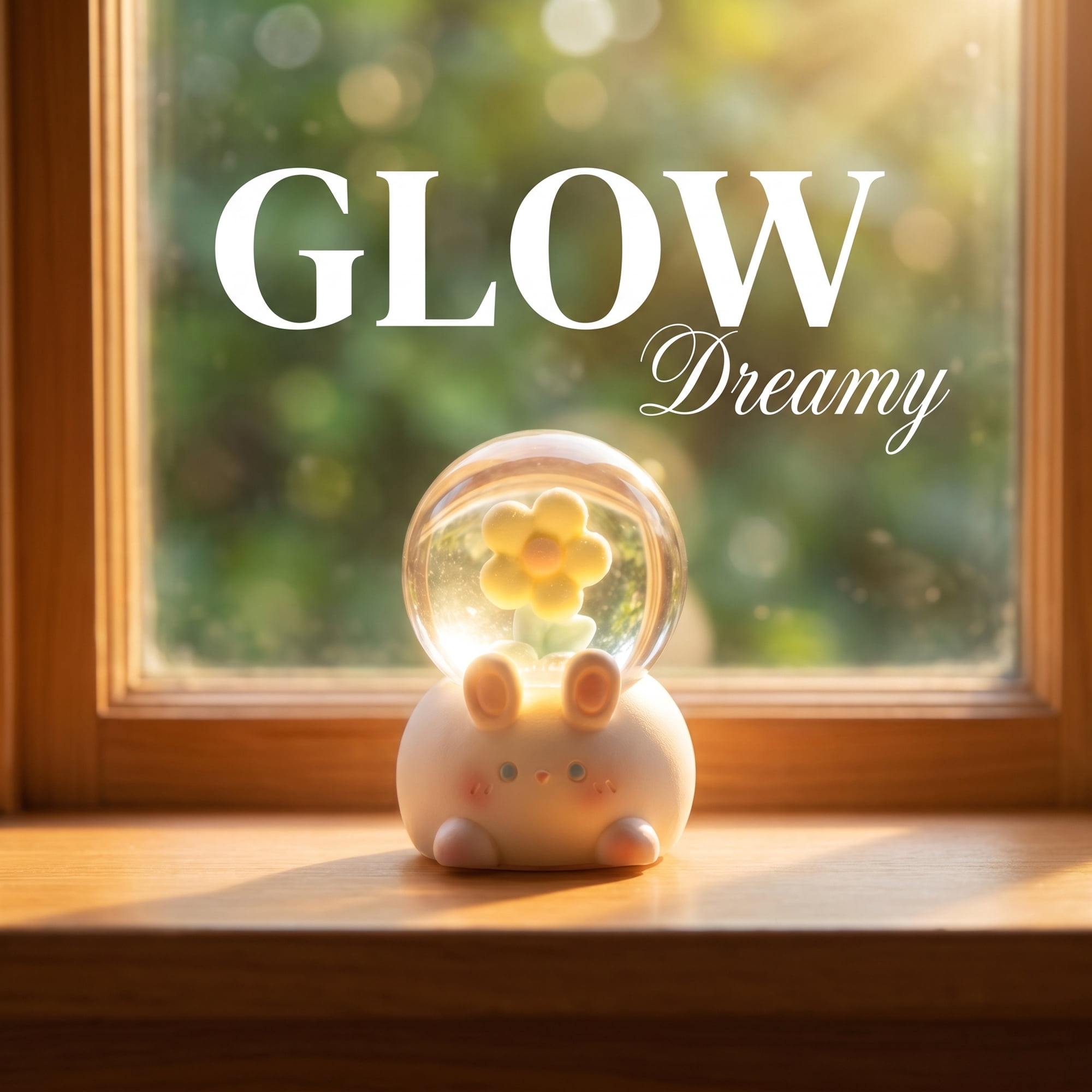 Unique Bargains Mini Resin Figurine Snow Light Up Crystal Ball White 1.8" x 1.8" x 2.7"