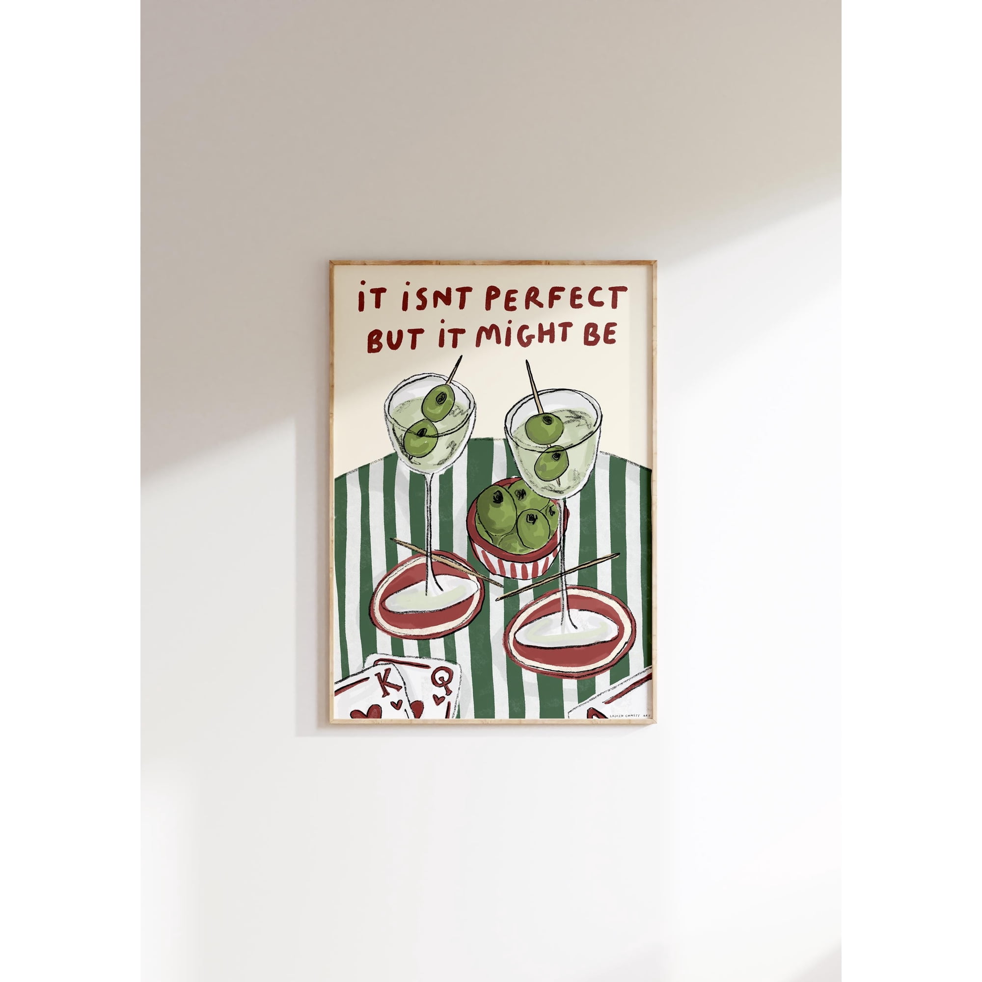 It Isn'T Perfect But It Might Be Lyrics Wall Print Olivia Dean Poster Music Art Gifts For Girls