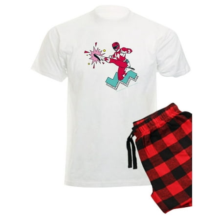 

CafePress - Power Rangers Red Ranger Kicking - Men s Light Pajamas