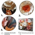 thumbnail image 3 of Designart "Carnations love Ruffles Patchwork" Floral Floater Framed Canvas Art Print, 3 of 7