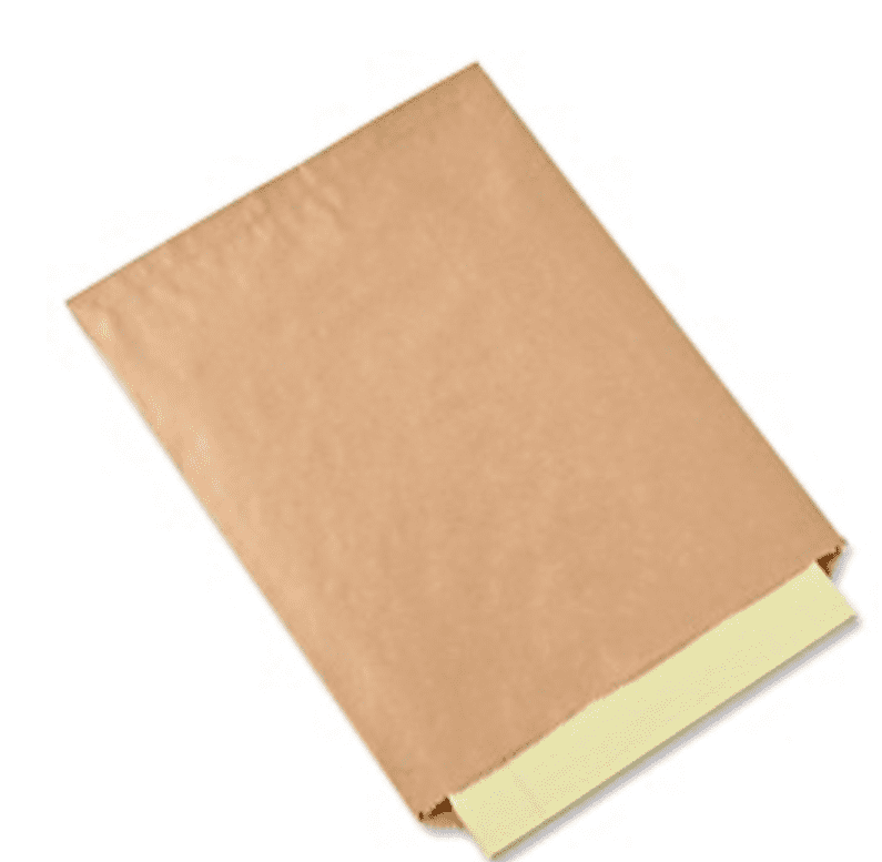 A1BakerySupplies 100 Pack Brown Kraft Paper Bags Flat Merchandise Bags