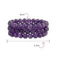 thumbnail image 3 of Bling Jewelry Womens Unisex Stackable Gemstone 8MM Stretch Bracelet Set of 3 for Men and Women, 3 of 5