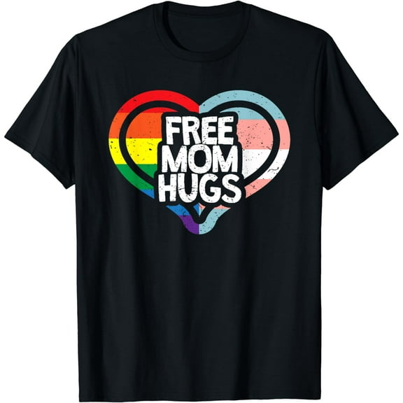 Free Mom Hugs Rainbow Pride T-Shirt