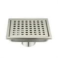 thumbnail image 3 of Cfowner 6" Shower Drain with Square Hole Pattern, Brushed Nickel, 3 of 8
