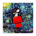 thumbnail image 1 of Cuadro de Snoopy Charlie Brown Woodstock, póster de arte de pared moderno, cuadro abstracto estilo Van Gogh, impresión en lienzo, decoración de habitación, regalo, 1 of 5