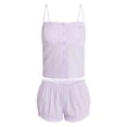 thumbnail image 5 of No Boundaries Cami Top and Bloomer Shorts Sleep Set, 2-Piece, Women's XS-XXL, 5 of 5