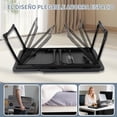 thumbnail image 3 of Mesa para Cama Plegable 60*40 cm,Mesita Laptop Cama con Portavasos,soporte para laptop,Escritorio Portatil para Laptop Con Ventilador y Luz de Lectura,Ajustable de 5 Niveles,para Estudiar y Trabajar, 3 of 7