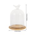 thumbnail image 2 of Transparent Glass Dome Bird Shaped Display Dome Glass Cover Gift Decoration, 2 of 8