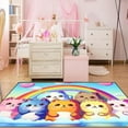 thumbnail image 4 of Cat Rainbow Rug for Girls Bedroom - Colorful Cat Area Rug Cat Rainbow Printed, 4 of 6