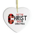 thumbnail image 2 of Put the Christ Back in Christmas Holiday Ornament, Religious Christian Theme, 2 of 5