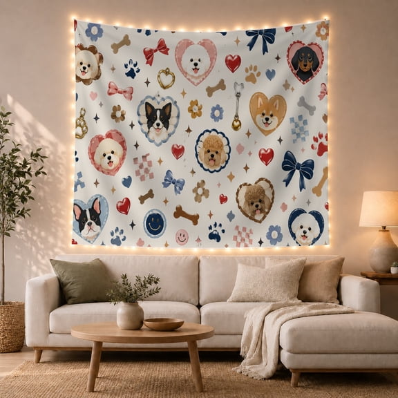 Corgi with My Favorite Hello Quote, Whimsical Pet Style for Corgi Lovers, Pink Heart Text Scene, Cozy Flannel Blanket for Living Room and Bedroom, Birthday Gift and Pet Home Decor