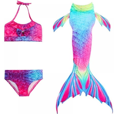 

BULLPIANO Swimming Girls Swimsuit Princess Bikini Set Bathing Suits Swimsuit Bikini Set 2-10 Years
