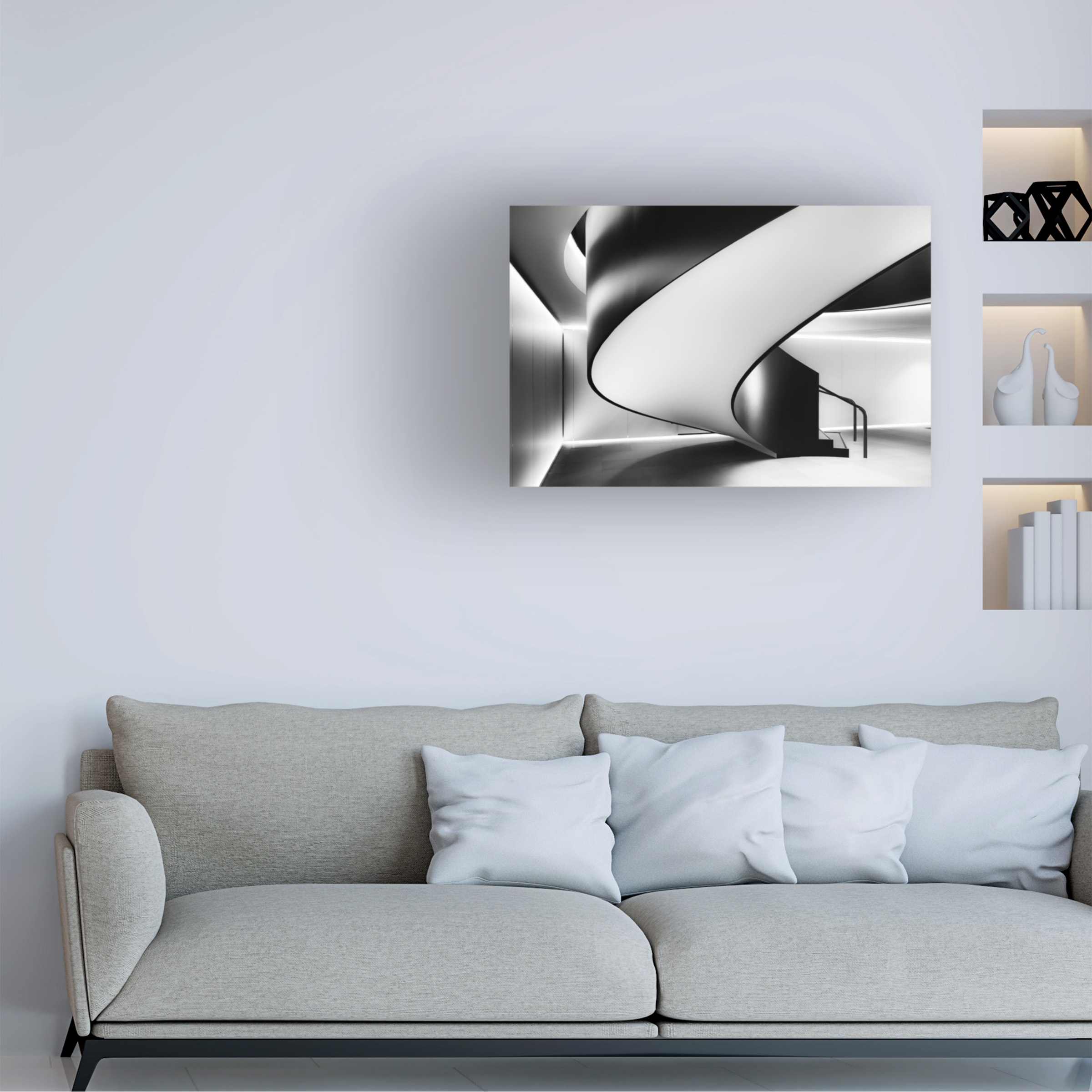Trademark Fine Art Darren Kelland Staircase Canvas Wall Art - 22x32