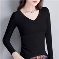 thumbnail image 2 of MRMT 2024 Brand New Women's T-shirt Long Sleeve Women T shirt Woman T-shirts For Female Slim Bottoming Tshirt Tops Tees, 2 of 5