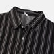 thumbnail image 5 of Camisas Negras Para Hombre Camisa superior informal de verano para hombre, camisas con estampado de hawaiana, camisa de manga corta con cuello vuelto, camisa de (Black, XXL), 5 of 5