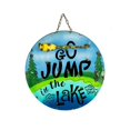 thumbnail image 1 of Rustic Arrow 101154 Go Jump in the Lake Mini Outdoor Wall Accent, 1 of 1