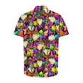 thumbnail image 6 of LEKWK Hawaiian Shirts for Men Regular Fit Short Sleeve Casual Shirts Button Down Tropical Carnival Print T-Shirts Shirts Beach Holiday Party, 6 of 6