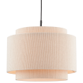 thumbnail image 3 of Bouclair Black And White Ribbed Beige Ceiling Lamp, 3 of 5