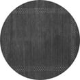 thumbnail image 1 of Ahgly Company Indoor Round Abstract Gray Contemporary Area Rugs, 8' Round, 1 of 1