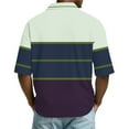 thumbnail image 3 of Men's Waffle Henley Polo Shirt Short Sleeve Collared Oversized Casual Button Up Golf Shirt Gray 2XL, 3 of 5