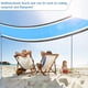 thumbnail image 4 of Beach Mat Beach Blanket 210x200CM Anti-Sand Picnic Blanket, Waterproof Beach Mat with 4 Stakes for Beach, Camping, Picnic, Travel, Light Blue, 4 of 4