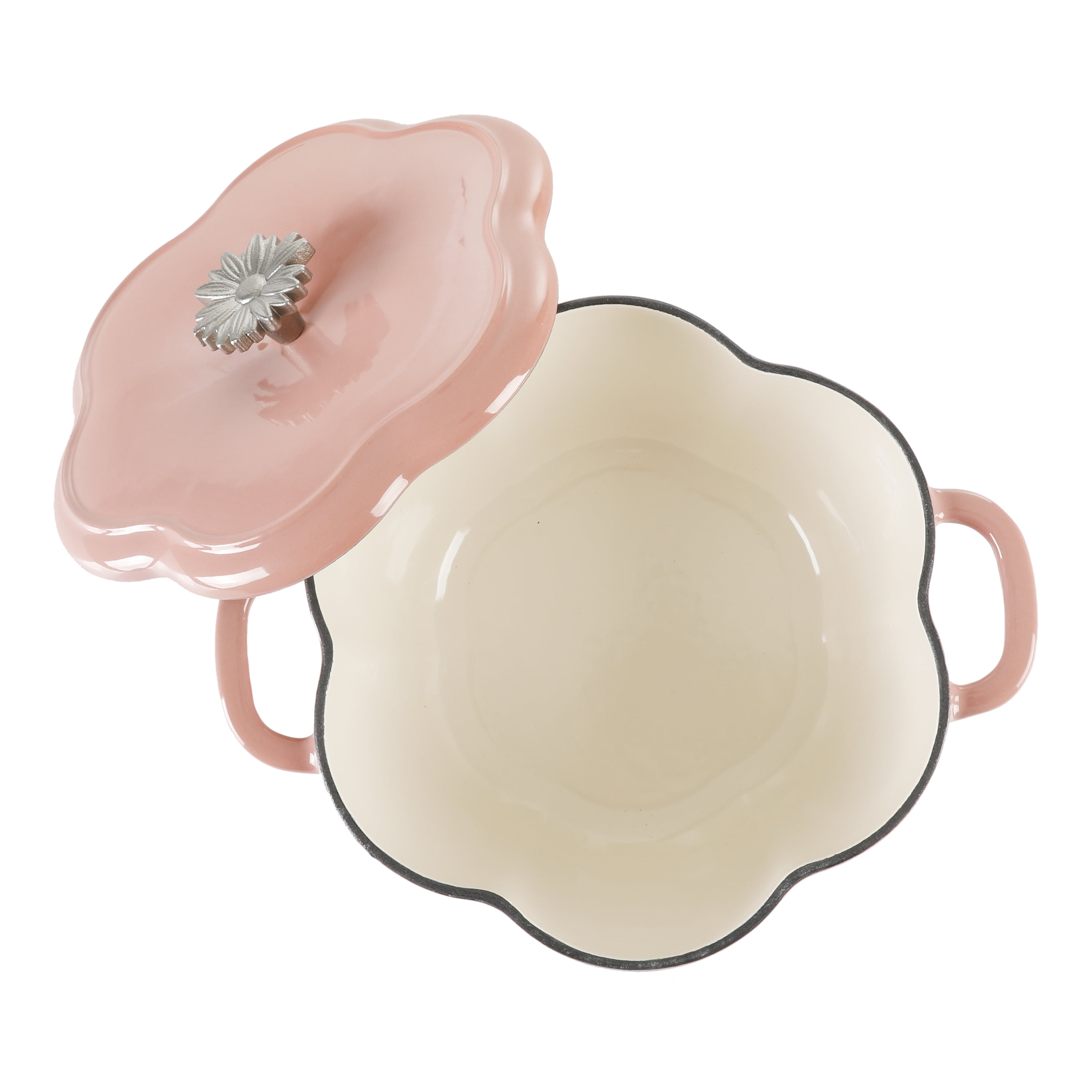 The Pioneer Woman Timeless Beauty Enamel on Cast Iron 3-Quart Dutch Oven, Pink