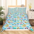 thumbnail image 2 of Funda Nórdica Excavadora Decoración Dormitorio para Niños Camión Construcción Funda Nórdica, 2 of 6