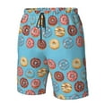 thumbnail image 4 of Zufioo Cute Donut for Men's Casual Beach Shorts, Sports Fitness Quick-drying Drawstring Shorts with Pockets for Home Wear-XX-Large, 4 of 6