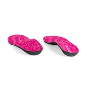 PowerStep Pinnacle Pink Full Length Orthotic Shoe Insoles with Neutral Arch Support for Plantar Fasciitis