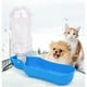 thumbnail image 1 of Dispensador de agua portátil para perros de 518 ml, botella de agua de viaje con gancho, botella de agua con bebedero para perros, cachorros, gatos, conejos, cobayas y otras mascotas (azul), 1 of 5