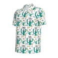 thumbnail image 2 of Balery Hello Summer Printed Men’s Short Sleeve Polo Shirt, Midweight Men's Shirt,Golf Polo shirts -Large, 2 of 9