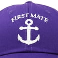thumbnail image 2 of DALIX First Mate Hat Sailing Baseball Cap Sailor Gift Boating Men Women in Purple, 2 of 6