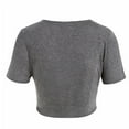 thumbnail image 4 of Fridja Femme Été Casual Solide Tops Bandage Manches Courtes + Robe Imprimée, 4 of 5