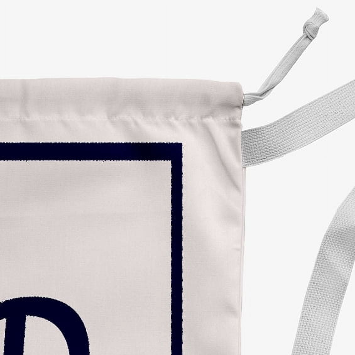 Simply Daisy Canvas Classic Monogram 18 x 29 inch P Laundry Bag