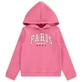 thumbnail image 3 of Girls' Hoodie Sweatshirt Set - Soft, Cozy, and Versatile - Pack of 3 with Full and Half Zips, 3 of 6