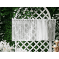 thumbnail image 2 of 2 Panels White Sheer Lace Curtains Vintage Floral for Living Room Sets Rod Pocket Sheer Valance Drapes for Kitchen Windows, 2 of 5