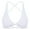 White, variant on Women's Workout Sports Bras Fitness Sienna Low Impact Bra Yoga Crop Tank Grey M