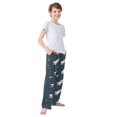thumbnail image 3 of FORMRS Boys Pajama Pants with Pockets Size 6-8Y Kids Lounge Sleep Bottoms, Rocket Pattern, 3 of 8