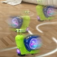 thumbnail image 4 of Electric Crawling Snail Toy - Cute with Music & Colorful Lights, For s (Ages 1-3), Encourages Crawling & Exploration, Durable Plastic, Safe for, Great Birthday/Christmas Gift, Green, 5.3*3.5*5.3in, 4 of 9