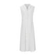 zanvin Summer Dresses 2023, Mode de Dégagement Women Automne Solide Causal Col Sans Manches Bouton de Vacances Dress – image 5 sur 5