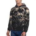 thumbnail image 3 of Lsque Vintage Dog Illustration Pattern Casual Men's Hoodie,Hooded Sweatshirt with Kangaroo Pocket,Pullover Hoodie-XX-Large, 3 of 7