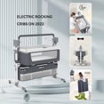 thumbnail image 2 of Baby Sleeping Bed Rocking Newborn Bed Infant Beside Sleep Portable Travel Co-sleeper Mini Crib My Lux Decor Round, 2 of 11