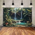 thumbnail image 2 of tropical Jungle Summer Gre Backdrop for Photography Natural Waterfall Holiday Background Photo Booth Shooting Props, 2 of 8
